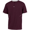 thumbnail image 1 of Adult Short Sleeve Pullover, Maroon & White - Large, 1 of 1