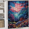 thumbnail image 5 of Independence Day Of The United States Flag 4 Piece Shower Curtain Sets, with Non-Slip Rugs, Toilet Lid Cover And Bath Mat, for Bathroom Decor Set, 5 of 8
