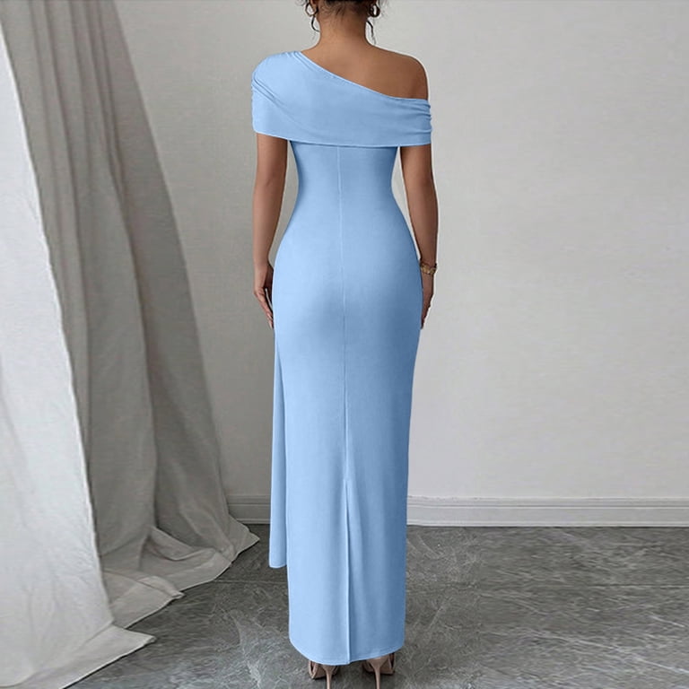 blue semi formal maxi dress Maiah Blue Formal Maxi Dress - US 12 main image 1