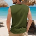 thumbnail image 6 of NOLDARES Men's Casual Tank Tops Knit V Neck Sleeveless Loose Fit T Shirts Summer Beach Lightweight Muscle Tee(AG,XL), 6 of 9