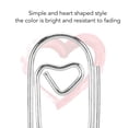 thumbnail image 4 of 250Pcs Small Heart Shape Paperclips Stainless Steel Paper Clips Plastic Covered Wire Widely Used For Office School Home, 4 of 8