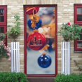 thumbnail image 3 of 2 unids/set bola de Navidad pegatinas para puerta de refrigerador pegatinas impermeables para Mural de pared, 3 of 5