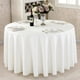 thumbnail image 4 of Mantel redondo - Manteles de poliéster lavables resistentes a las manchas impermeables Cubierta de mesa decorativa para cocina/comedor/boda/fiestas, 4 of 6
