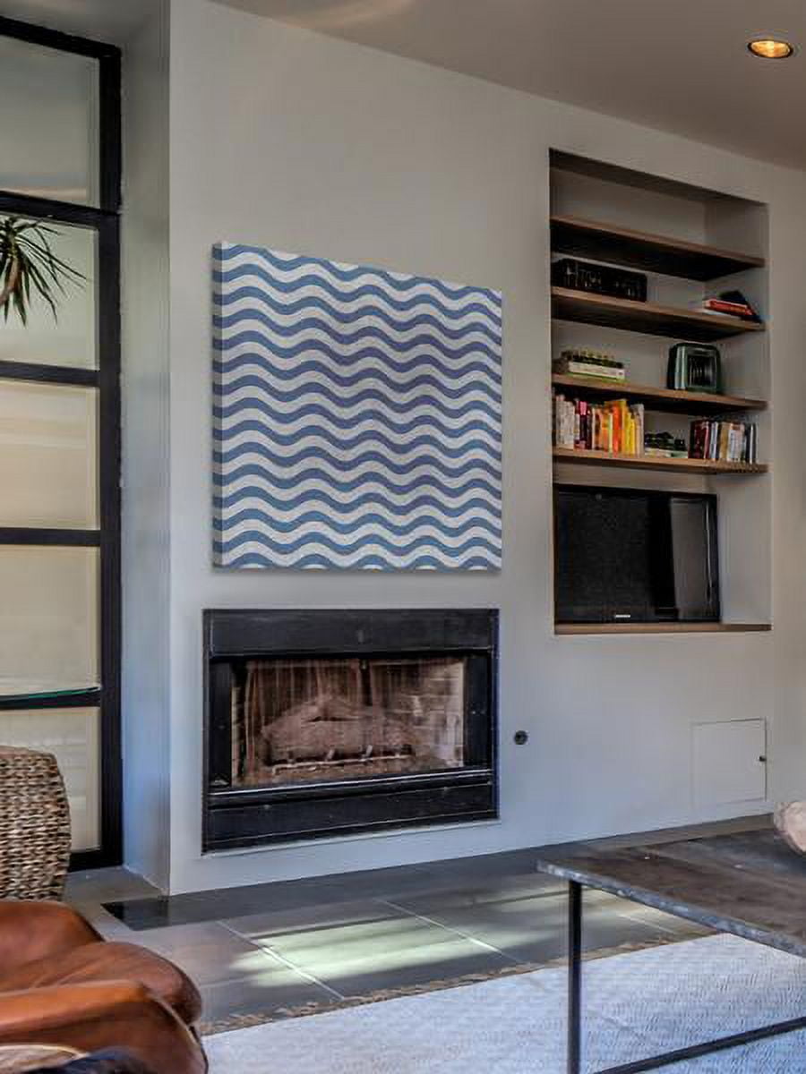 "Blue Waves" Painting Print on Wrapped Canvas