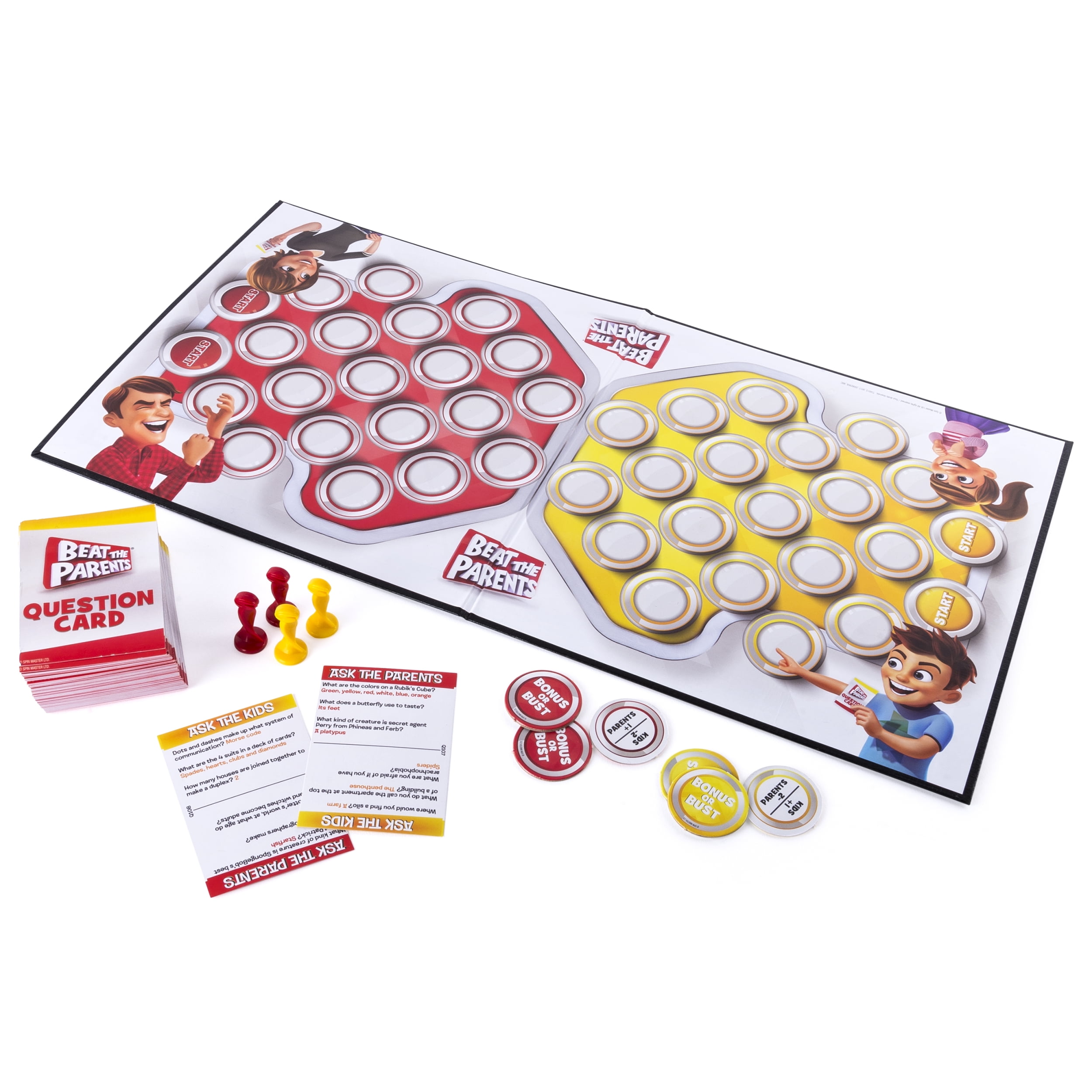 Beat the Parents, Family Board Game of Kids vs. Parents with Wacky Challenges (Edition May Vary)