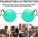 thumbnail image 3 of Gafas de sol Steampunk para hombre, gafas de sol polarizadas circulares, gafas de sol Retro Hippie, gafas de sol para mujer con marco de Metal, 3 of 5