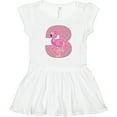 thumbnail image 3 of Inktastic 3rd Birthday Flamingo 3 Year Old Girl Girls Toddler Dress, 3 of 5