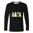 thumbnail image 4 of LWITHSZG Men's Halloween Shirt Cute Ghost Pumpkin Graphic T-shirts Fall Plus Size Long Sleeve Festival Tops Fashion Crew Neck Basic Tees L, 4 of 4