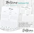 Outshine Premium Recipe Paper for 8.5" x 11" Recipe Binders, Farmhouse
