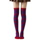 thumbnail image 1 of Calcetines altos a rayas para mujer, coloridos, por encima de la rodilla, retro, elásticos, para niñas, cosplay, disfraz de Lolita, 1 of 8