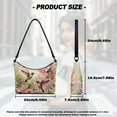 thumbnail image 7 of Kuiaobaty Hummingbird Print Underarm Sling Bag for Women Cherry Blossom Print Hobo Purse Tote with Adjustable Strap Large Capacity Leather Shoulder Purse for Travel, 7 of 7
