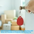 thumbnail image 5 of Uxcell Leather Key Fob, 4 Pack Genuine Leather Air Tag Holder Portable Key Fob Keychain, Red, 5 of 6