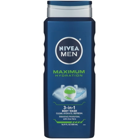NIVEA Men Maximum Hydration 3 in 1 Body Wash 16.9 fl. (Best Men's Shampoo And Body Wash)