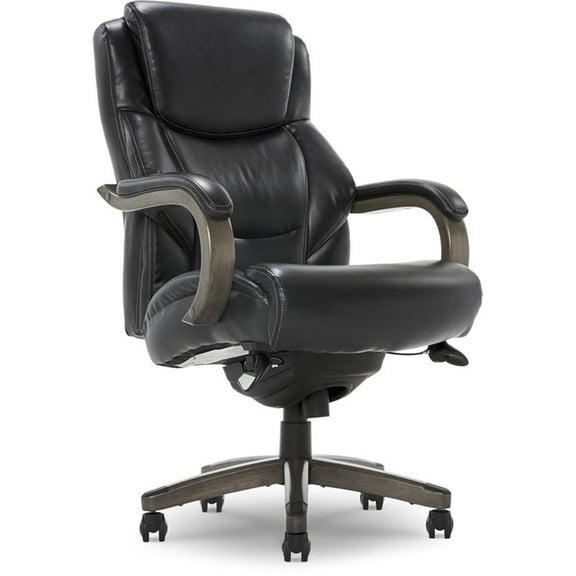 Pemberly Row Big & Tall Executive Office Chair Weathered Black