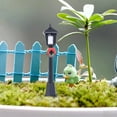 thumbnail image 3 of BKER Christmas Mini Street Light Models, 5 Pcs Mini Street Lamp Dollhouse Streetlight Models, 10cm Miniature Christmas Village Pathway Lantern Post for DIY Micro Landscape Fairy Garden Accessories, 3 of 5