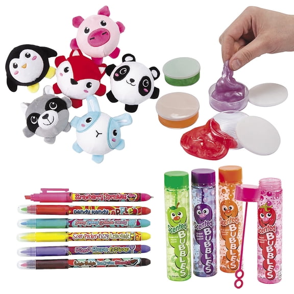 Fun Express Bulk 58 Pieces Brightly Colored Super Scented Assortment