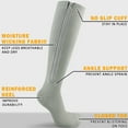 thumbnail image 6 of Ailaka Zipper Compression Socks (15-20 mmHg) for Women & Men - Closed Toe Knee High Support Socks with Easy On/Off Zipper, 1 Pair, 6 of 7