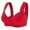 Red, variant on CHGBMOK Women Front Close Bras Seamless Wireless Bras Push Up Beauty Back Bras Support Yoga Exercise Athletic Bras