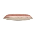 thumbnail image 5 of Harlow Hill Cinnamon/White Striped Contemporary Cotton Throw Pillow Cover, 14" x 36", 5 of 9