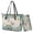 Beige-Butterfly Mandala Flower, variant on Tutolipy Sparrow Cherry Blossom Printed Handbag,Womens Shoulder Handbag Sets Work Tote Bag,Large Leather Satchel Purse with Wallet for Vacation Shopping