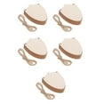 thumbnail image 6 of FRCOLOR 50 pcs Sign Diy Crafts Cutouts Blank Wooden Shield Shaped Hanging Ornaments With Jute Twines Wood Tags For Wedding Birthday Christmas Party Decorations, 6 of 8