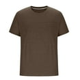 thumbnail image 4 of Fengactive Men's Short Sleeve T Shirts with Chest Pocket Solid Color Crewneck Tee Soft Comfy Tops Workout Athletic Tshirt, 4 of 6