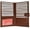 Burgundy, variant on Marshal Genuine Leather Bi-fold Card Holder #1629CF Burgundy