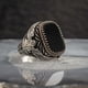 thumbnail image 1 of Anillo de piedra de ágata Natural ovalada grande Vintage para hombre, anillo de hormiga de circón rojo amarillo con incrustaciones Retro para mujer, anillo de boda, joyería turca Tan Jianjun unisex, 1 of 2