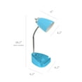 thumbnail image 4 of Limelights Gooseneck Organizer Desk Lamp with iPad Tablet Stand Book Holder and USB port, Blue, 4 of 10