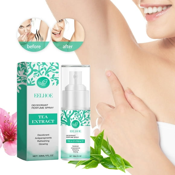 Fiudx Desodorante de Té Verde, Antitranspirante Refrescante En Aerosol, Fragancia Ligera y Duradera, Fórmula Sin Manchas Blancas, Frescura y Comodidad Diarias, para Mujeres y Hombres, Tamaño Práctico
