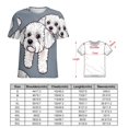 thumbnail image 2 of Cute Bichon Dog T-Shirt O Neck Oversize T-Shirts Short Sleeve Classic Tees Women Summer Graphic Tops, 2 of 5