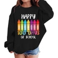 thumbnail image 3 of Ruyang 100 Days of School Sweatshirt Boys Girls Shirts Hearts 100th Day Tee Shirt School Days Pullover Tops Soft School 𝐔niform, 3 of 7