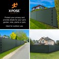 thumbnail image 2 of Xpose Safety Heavy Duty Privacy Screen Fence - 8’ x 50’ Green - 90% Visibility and UV Blocking - Easy Installation, Breathable Mesh for Yard, Garden, Greenhouse, Plant Nursery, Pet Kennel, Dog Run, 2 of 5