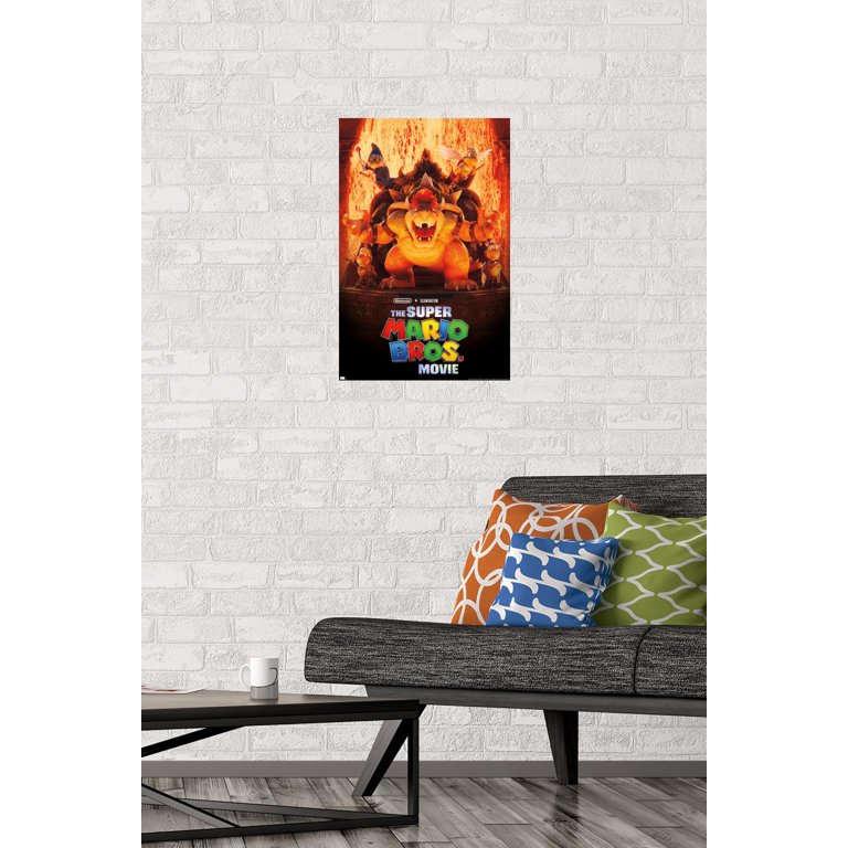 The Super Mario Bros. Movie - Bowser's World Key Art Wall Poster, 22.375 x  34 