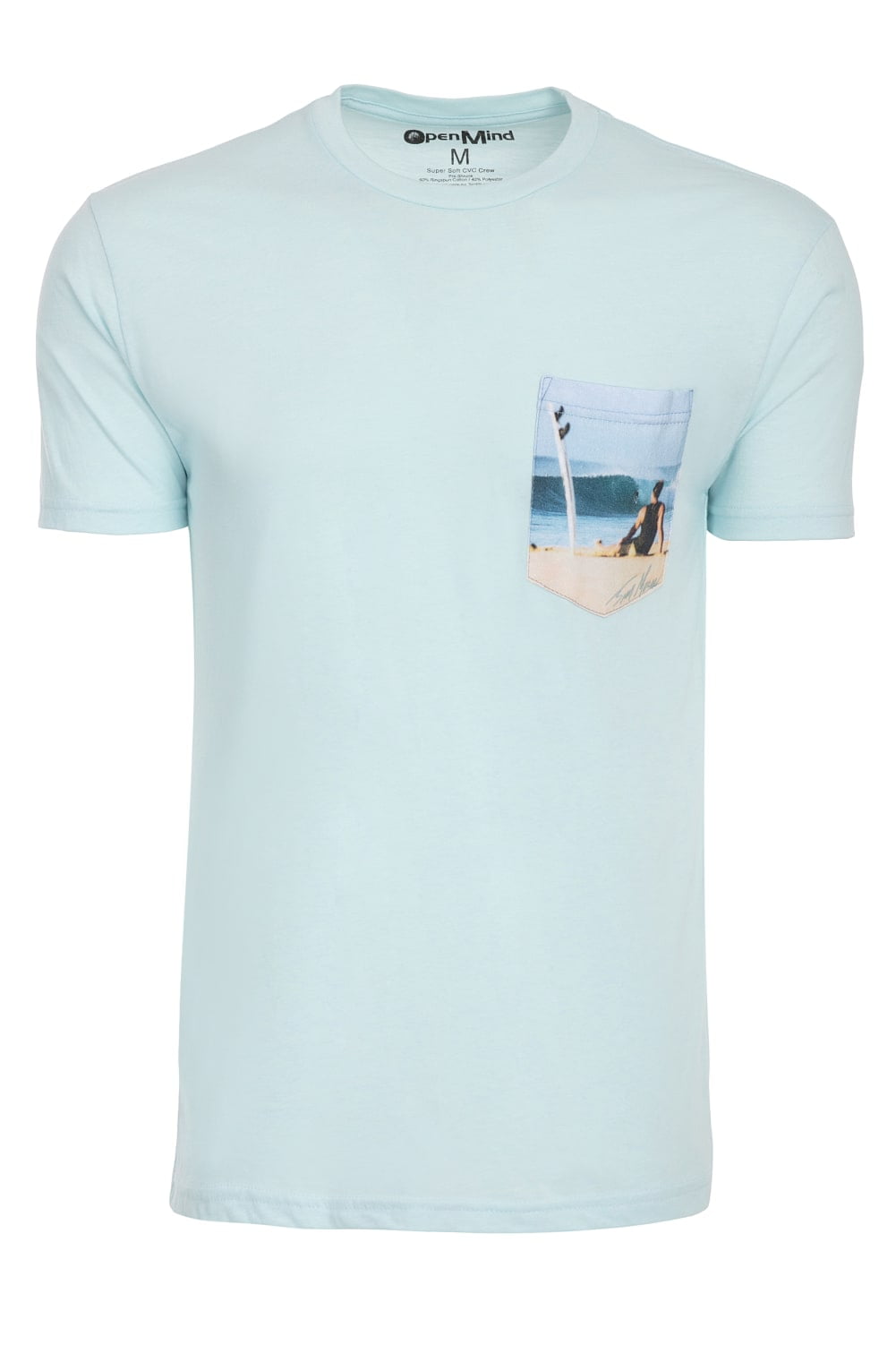 Beach Board Surf Surfing Surfer Soft TShirt Tee Printed Pocket Unisex