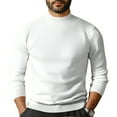 thumbnail image 2 of Cyglowse Men's Long Sleeve Undershirt Thermal Mock Turtleneck Soft Stretchy Base Layer Shirt for Everyday Wear Tops White 2XL, 2 of 4