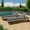 Black+ Gray, variant on Patio Furniture, GAVIN 3 SEATER, Dark Grey Outdoor Sofa,Wood+Fabric Patio Chairs, Garden & Outdoor & Patio Furniture Patio Seating