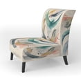 thumbnail image 3 of Designart "Douce Expression Minimaliste" Chaise d'Appoint Moderne Rembourrée Verte - Fauteuil Moderne pour Salon, 3 of 7