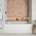 thumbnail image 2 of Streamline NAL-5600-CH 66 in. x 32 in. Acrylic Left-Hand Drain Alcove Bathtub in Glossy White With External Drain in Polished Chrome, 2 of 10