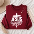 thumbnail image 4 of Jollimate Jesus Changed My Life Sweatshirt, Women's Jesus Crew, Religious Gift For Her, Faith Gift, 4 of 6