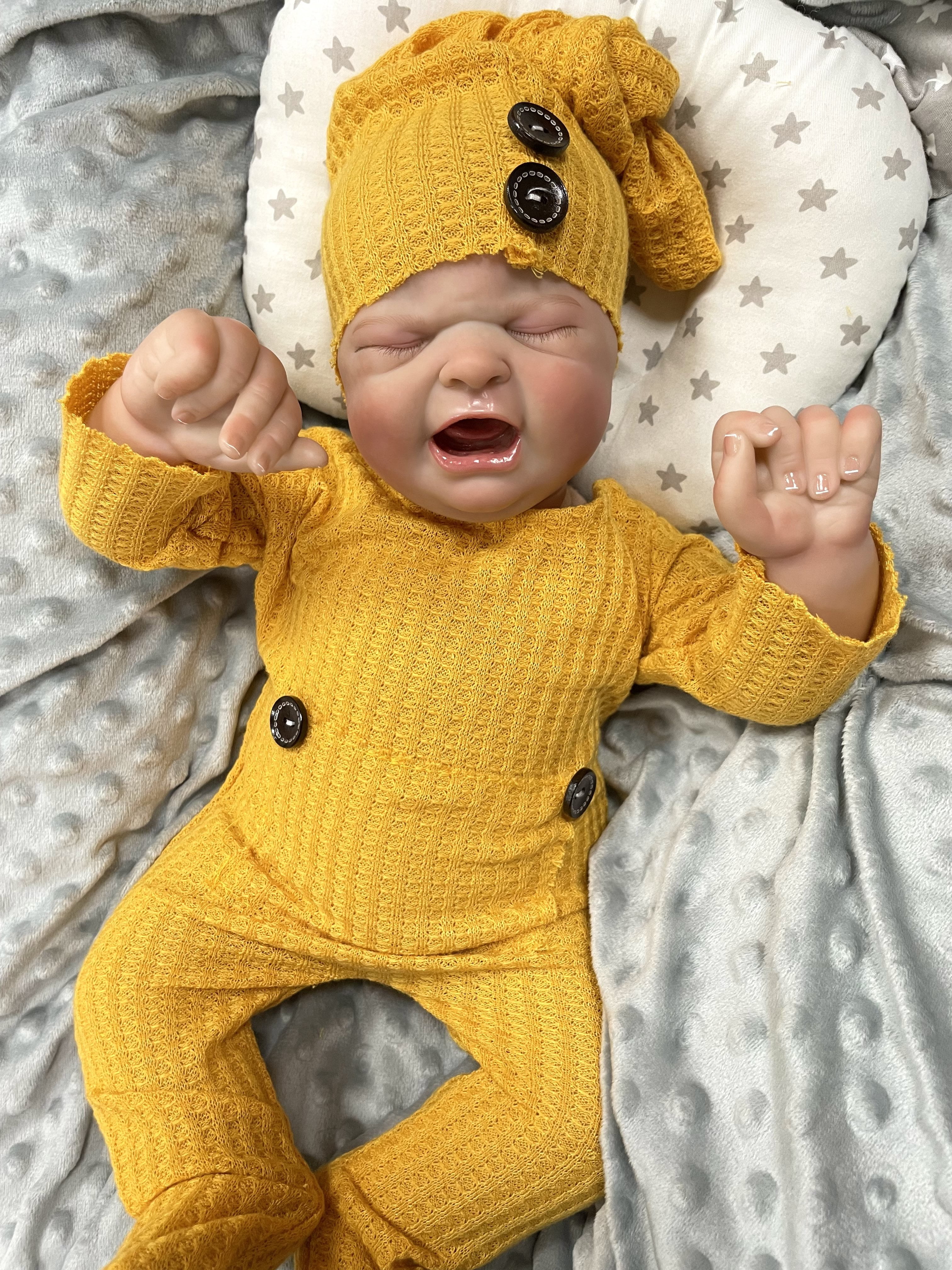 19inch soft reborn baby doll 48cm realistic newborn baby toy lifelike cloth body reborn dolls for gift