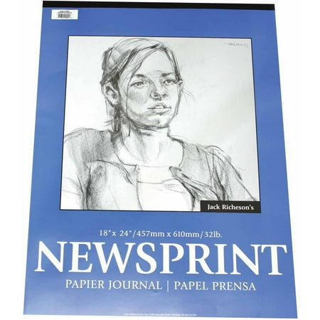 Newsprint Paper Pad, 50 Sheets, rough finish
