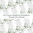 thumbnail image 3 of 50 Pieces Wedding Thank You Cards Thank You Place Setting Wedding Greenery Place Cards 4 x 6 Inches for Party Reception Rehearsal Dinner Bridal Shower (Eucalyptus), 3 of 7