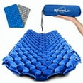 thumbnail image 2 of POWERLIX Matelas de Couchage - Tapis de Couchage Gonflable Ultraléger, Ultime pour le camping, la Randonnée Sac au Dos, la Randonnée - Coussin d'Air, Sac de Gonflage, Sac de Transport, Trousse de Réparation - Matelas Pneumatique compact et Léger (Bleu), 2 of 4