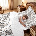 thumbnail image 5 of meiyoeat Warm Aztec 7-Piece Twin Bedding,Bohemian Tribal Bedding Comforter Set For Boys,Black Brown White,Reversible, 5 of 7