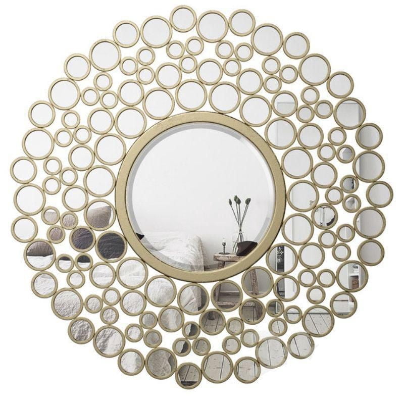 Wall Accent Mirror – Unique Radio-Inspired Design with a Sleek Metal Frame, Perfect for Adding a Modern Touch to Your Entrance or Hallway