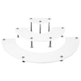 thumbnail image 1 of Wosthever Soporte de acrílico para cosméticos, estante de almacenamiento para postres, soporte transparente para juguetes de aperitivos, adorno para Decoración del hogar Blanco, 1 of 6