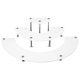 thumbnail image 2 of Advancent Soporte de acrílico para cosméticos, estante de almacenamiento para postres, soporte transparente para juguetes de aperitivos, adorno para Decoración del hogar Blanco Advancent HA009231-01B, 2 of 6
