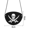 thumbnail image 1 of Paquete de 24 Parches de Ojo Pirata Negros de Un Ojo Calavera Caribeña Captain Eye Mask pa Blulu Blulu, 1 of 2