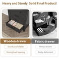 thumbnail image 5 of Dresser for Bedroom, 34.8 in Tall 4-Drawer Dresser with Large Storage, Wooden Chest of Drawers for Living Room, Black, 5 of 7